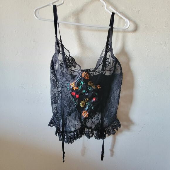 Lace Panel Plus Size Bustier Sz 42, 44 - Picture 11 of 14